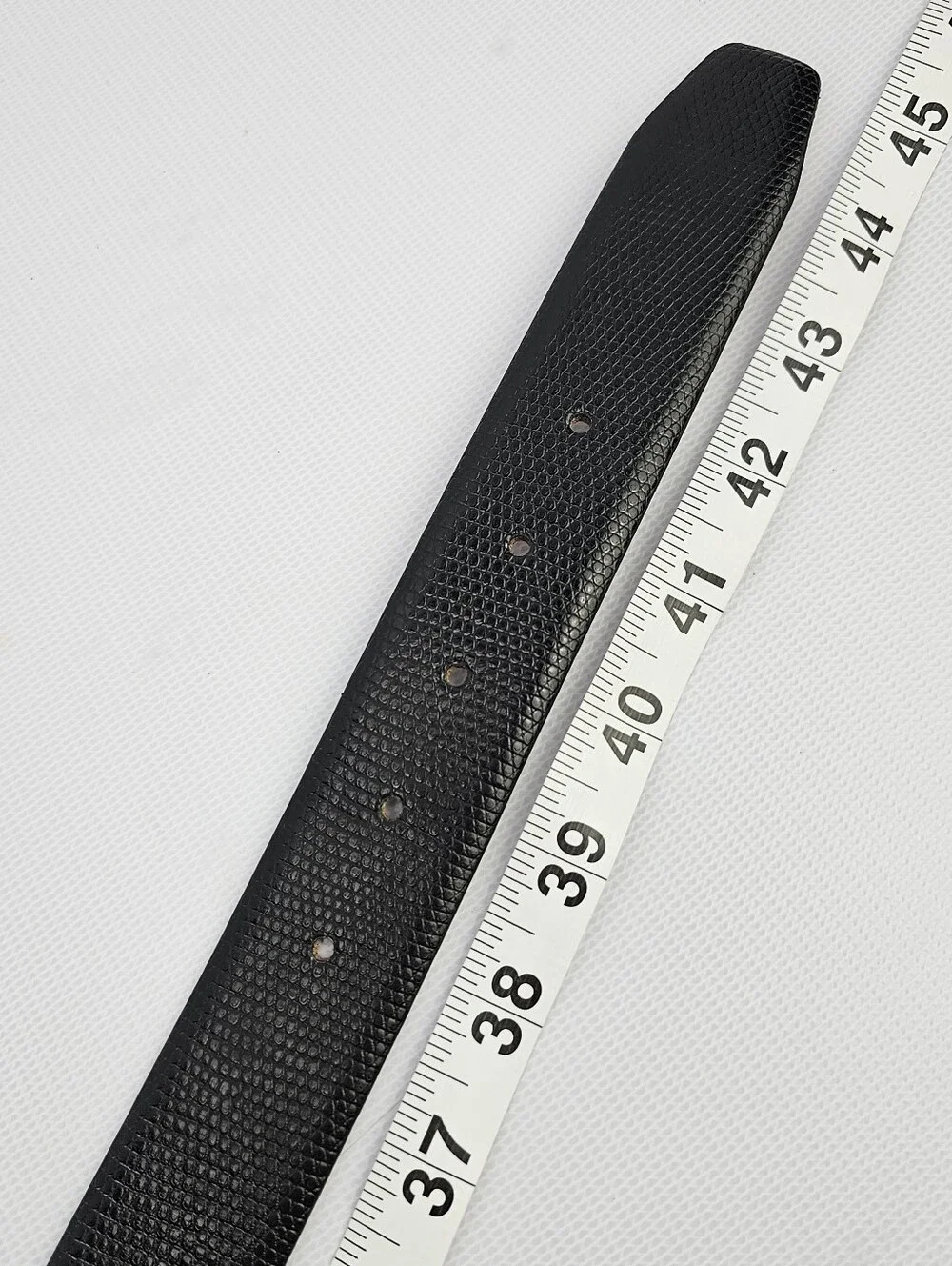 Italian Select Black Snake Embossed Italian Leather Belt 7080 Size 40